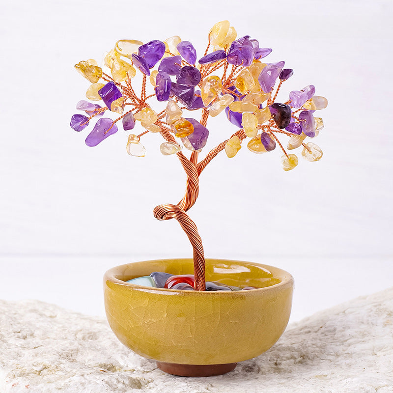 Crystal Fortune Tree Ornament Cornucopia