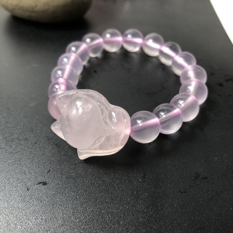 Natural powder crystal fox bracelet ice powder crystal bracelet jewelry