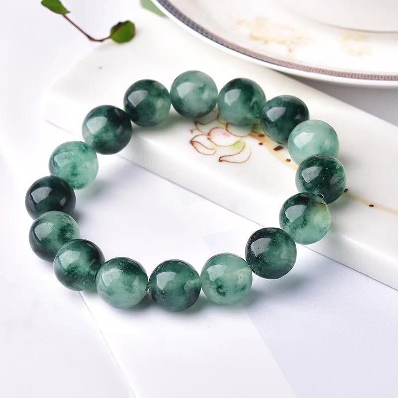Natural aquatic jade bracelet chalcedony bracelet women's couple jewelry Valentine's Day gift