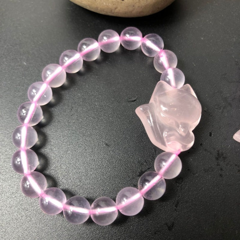Natural powder crystal fox bracelet ice powder crystal bracelet jewelry