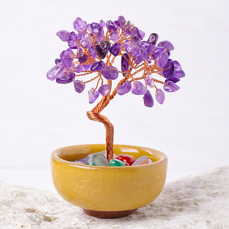Crystal Fortune Tree Ornament Cornucopia