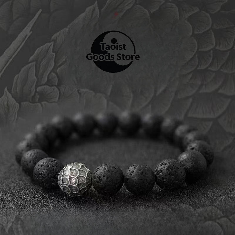 Natural Volcanic Stone Bracelet Black Premium Jewelry Bracelet Gift Energy Stone Increase Confidence Sunshine