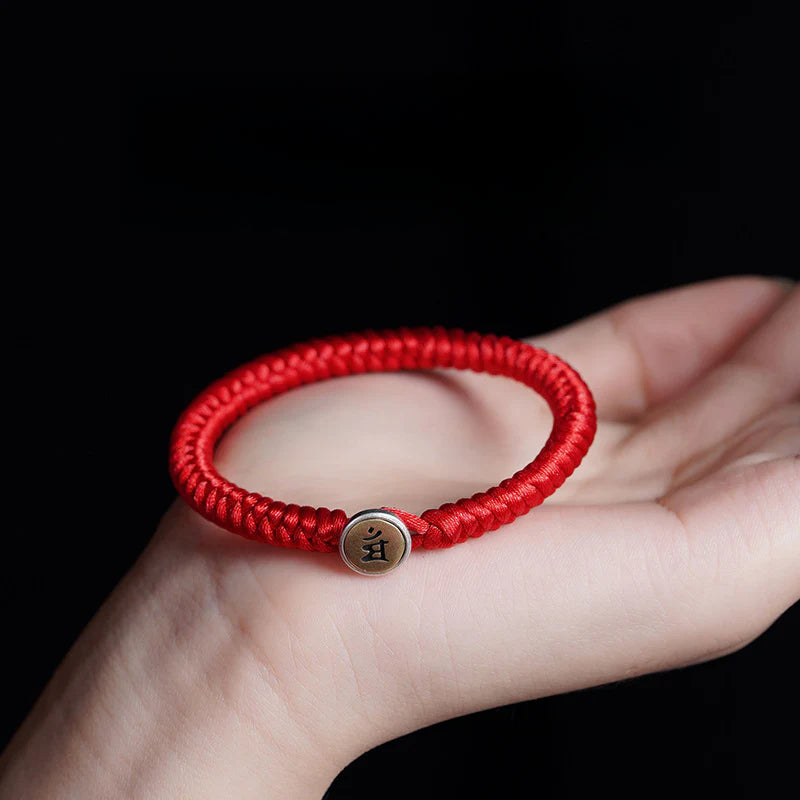 Taoist 2025 Year of the Snake, Birthday Year, Red Rope Bracelet Male Zodiac Tibetan Braided Red Hand Rope Female