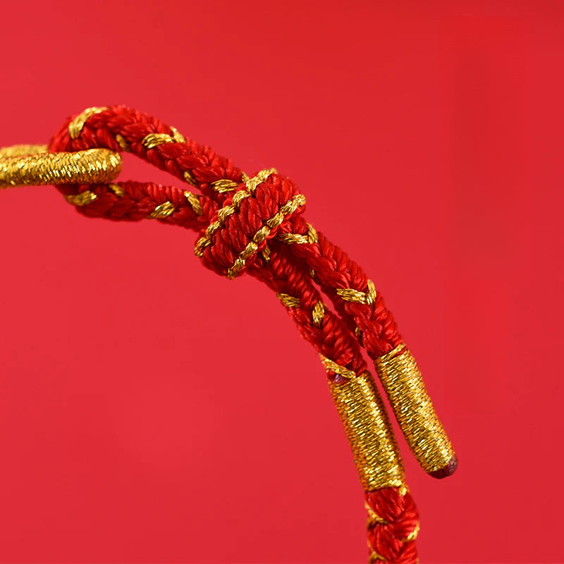 Taoist 2025 Year of the Snake Birthday Year Red Hand Rope Small Red Rope Bracelet Female Amulet Birthday Year Auspicious Wear of the Snake