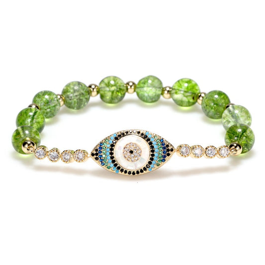 Peridot Bracelet Devil's Eye Bracelet
