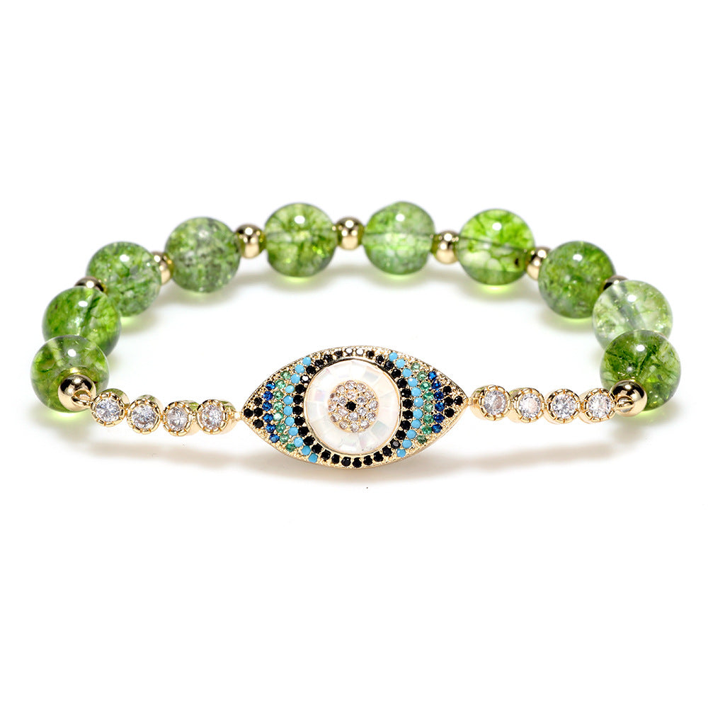 Peridot Bracelet Devil's Eye Bracelet