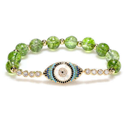 Peridot Bracelet Devil's Eye Bracelet