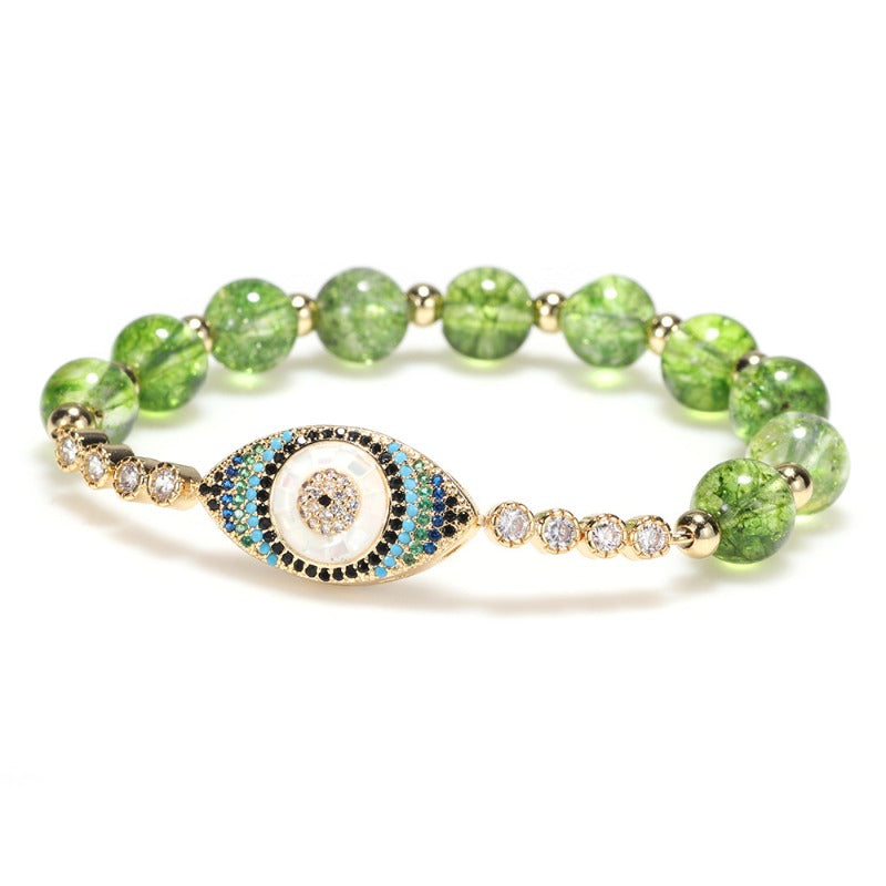 Peridot Bracelet Devil's Eye Bracelet