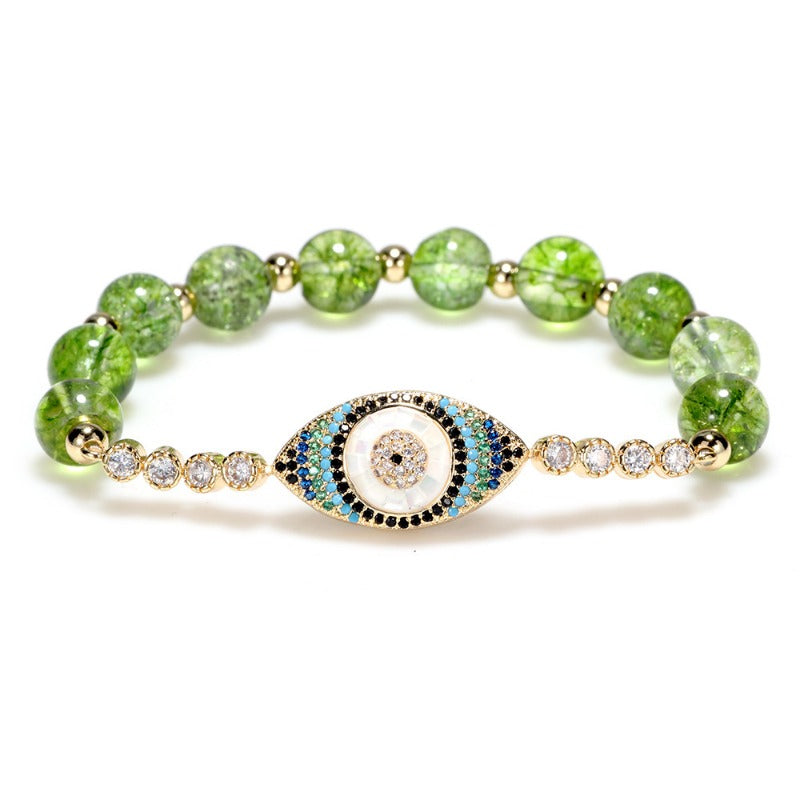 Peridot Bracelet Devil's Eye Bracelet