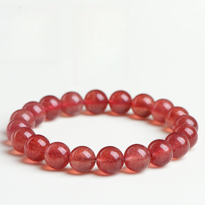 Natural scarcity, best blood red strawberry crystal bracelet.