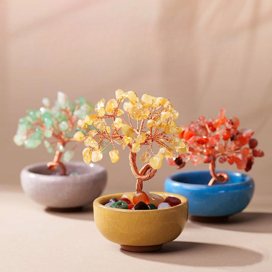 Crystal Fortune Tree Ornament Cornucopia