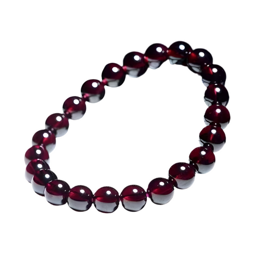 Natural Garnet Bracelet Lucky Bead Jewelry