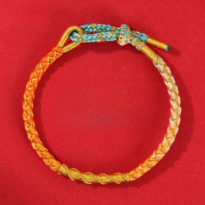 Taoist 2025 Year of the Snake Birthday Year Red Hand Rope Small Red Rope Bracelet Female Amulet Birthday Year Auspicious Wear of the Snake