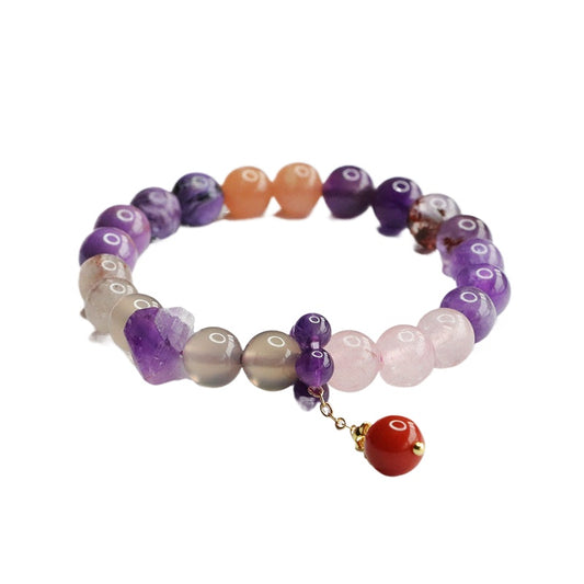 Duobao crystal bracelet bracelet.Peace and wealth.