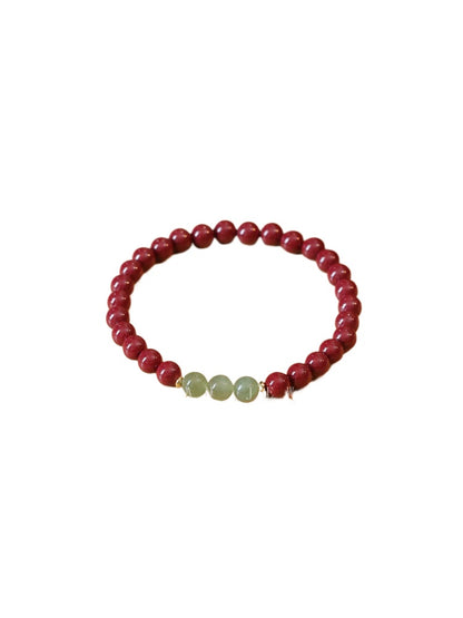Today's free offer: Cinnabar and jade bead bracelet. Protective, lucky and wards off evil spirits in one's zodiac year.