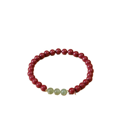 Today's free offer: Cinnabar and jade bead bracelet. Protective, lucky and wards off evil spirits in one's zodiac year.