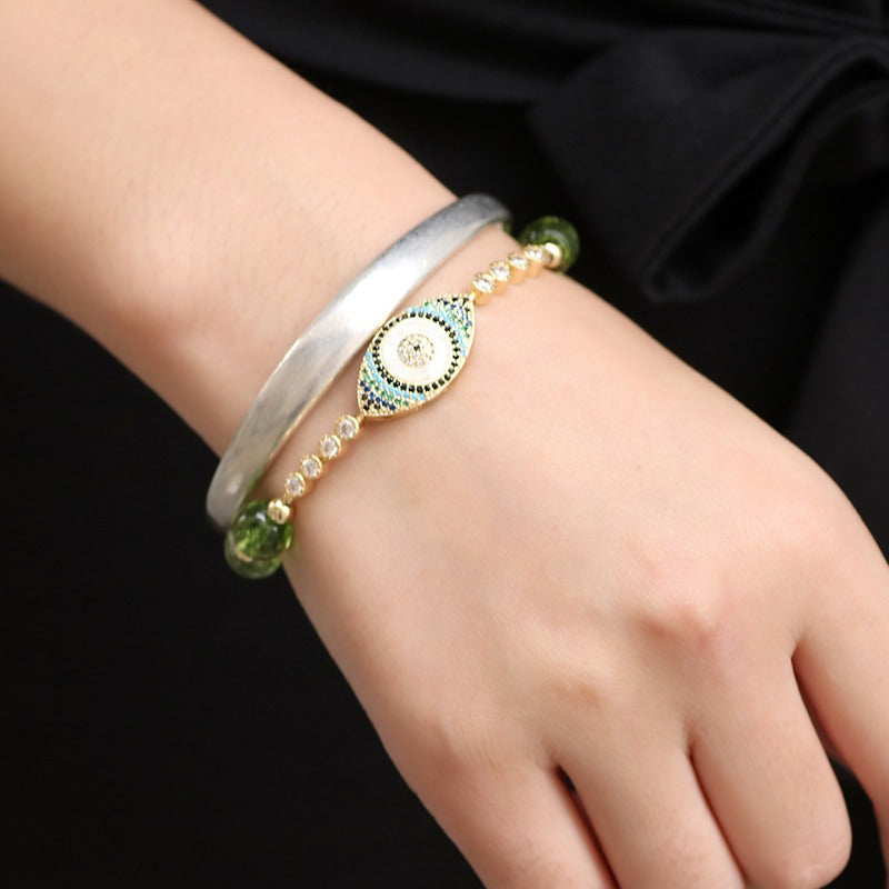 Peridot Bracelet Devil's Eye Bracelet