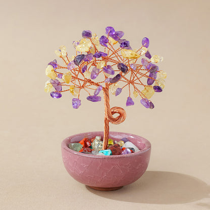 Crystal Fortune Tree Ornament Cornucopia