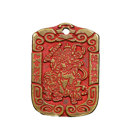 New brass cinnabar Taoist officials bless antiques, mountain ghosts, gossip and spend money