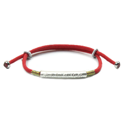 Woven red rope simple bracelet
