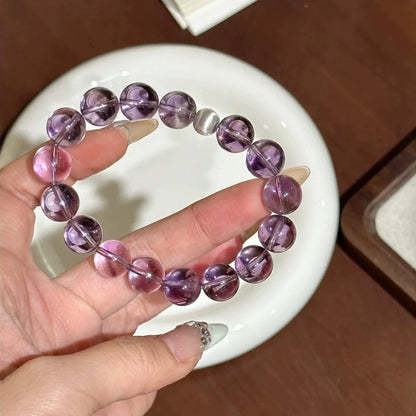 Natural amethyst purified magnetic field bracelet women's