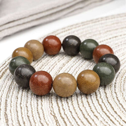 Natural ancient Hexiang beads, five elements of fragrant beads, bracelet, Buddha handmade Chinese herbal medicine fragrant beads