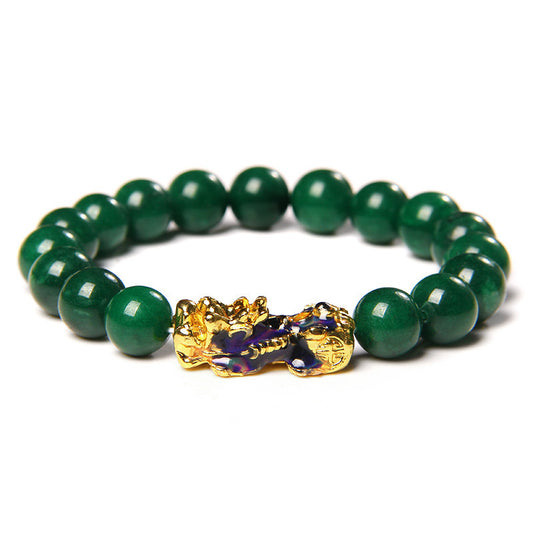 Temperature-sensitive color-changing lucky men's and women's bracelets jewelry