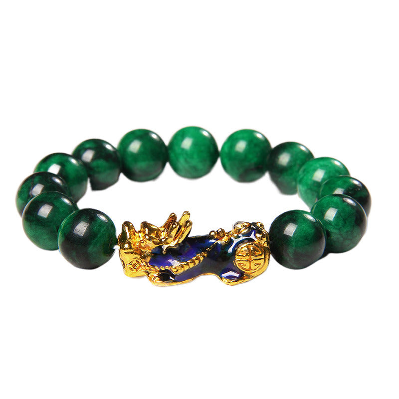 Temperature-sensitive color-changing lucky men's and women's bracelets jewelry