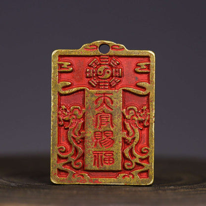 New brass cinnabar Taoist officials bless antiques, mountain ghosts, gossip and spend money