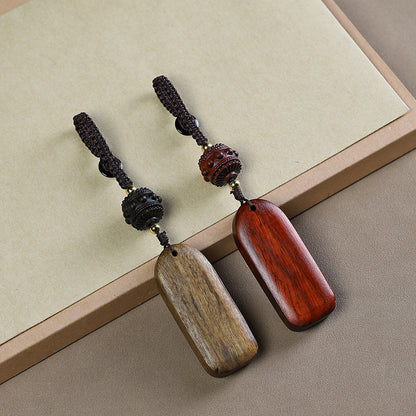 Green sandalwood safe brand car keychain pendant pendant