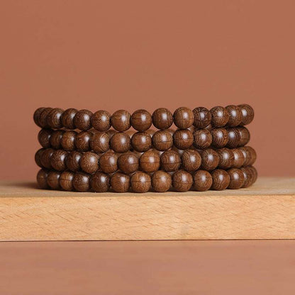 Boutique six-way wood bracelet 108 pieces, dragon-lowering wood 8mm men's and women's cultural play Buddha bead pendant bracelet