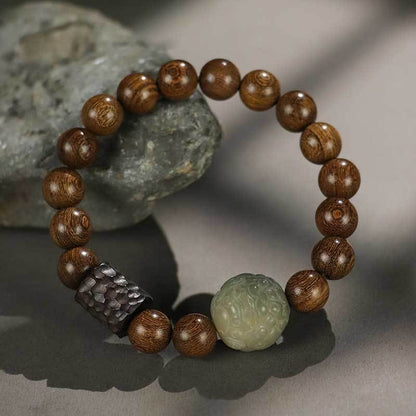Free Today: Bodhi Pixiu Beaded Couple Bracelet Women's Ebony Bracelet