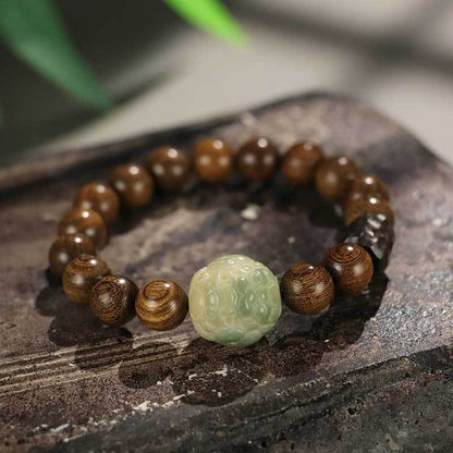 Free Today: Bodhi Pixiu Beaded Couple Bracelet Women's Ebony Bracelet