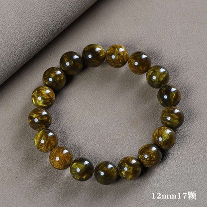 Golden Silk Sea Willow Bracelet 2.0 Men's and Women's 108 Rosary Beads Bracelet Black Coral Sea Willow Buddha Beads Cultural Play Jewelry