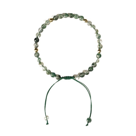 Green crystal agate bracelet