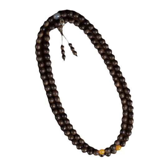 108 pieces of agarwood bead bracelet