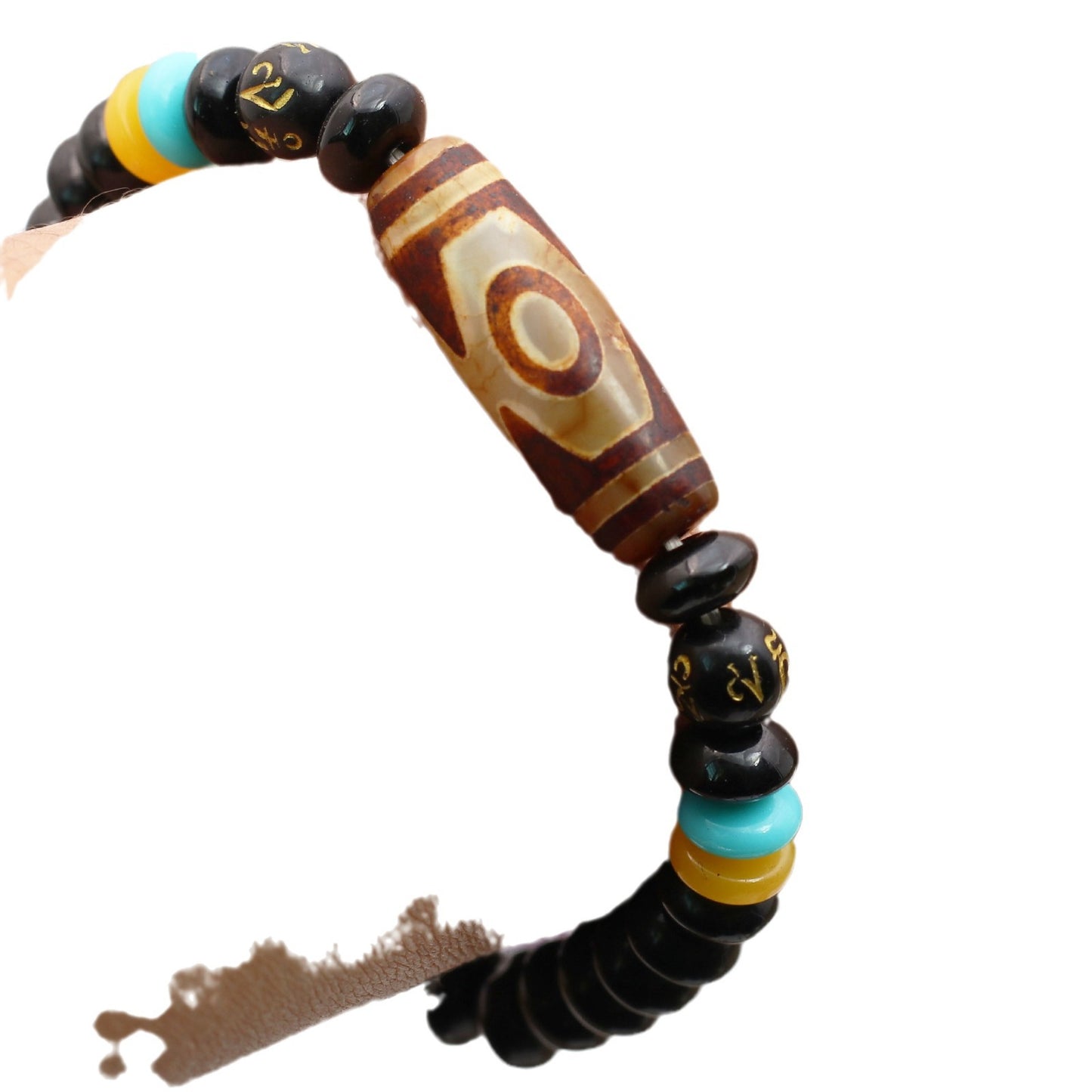 Tibet nine-eye dzi bead bracelet agate dzi bead bracelet abacus bead bead jewelry