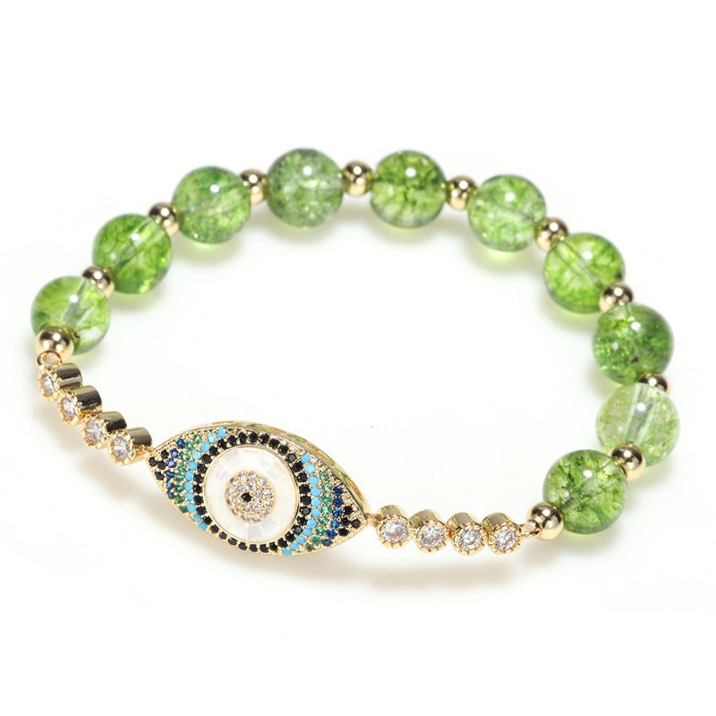 Peridot Bracelet Devil's Eye Bracelet