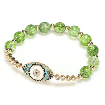 Peridot Bracelet Devil's Eye Bracelet