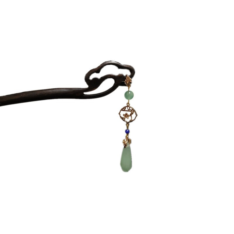 Safety lock fringed hairpin