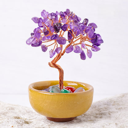 Crystal Fortune Tree Ornament Cornucopia