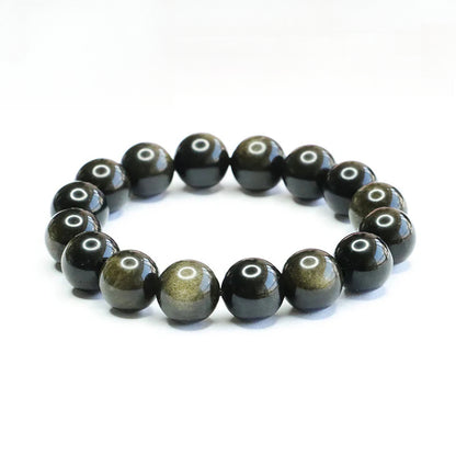 Obsidian Bracelet Obsidian Sands Crystal Bracelet Fortune Bracelet Wealth and Good Luck