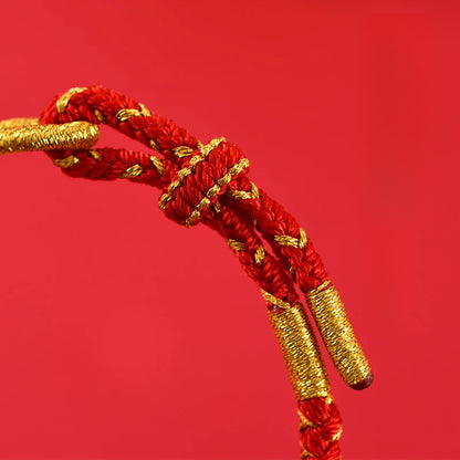 Taoist 2025 Year of the Snake Birthday Year Red Hand Rope Small Red Rope Bracelet Female Amulet Birthday Year Auspicious Wear of the Snake